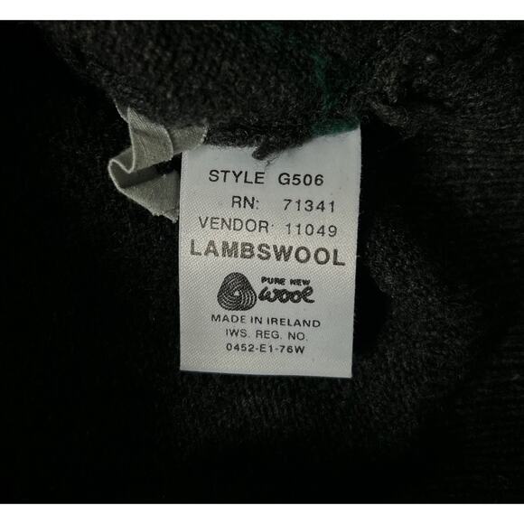 Vintage L.L.Bean Means Size Large 100% Pure Irish Lambs Wool Argyle Sweater Vest - Picture 5 of 5